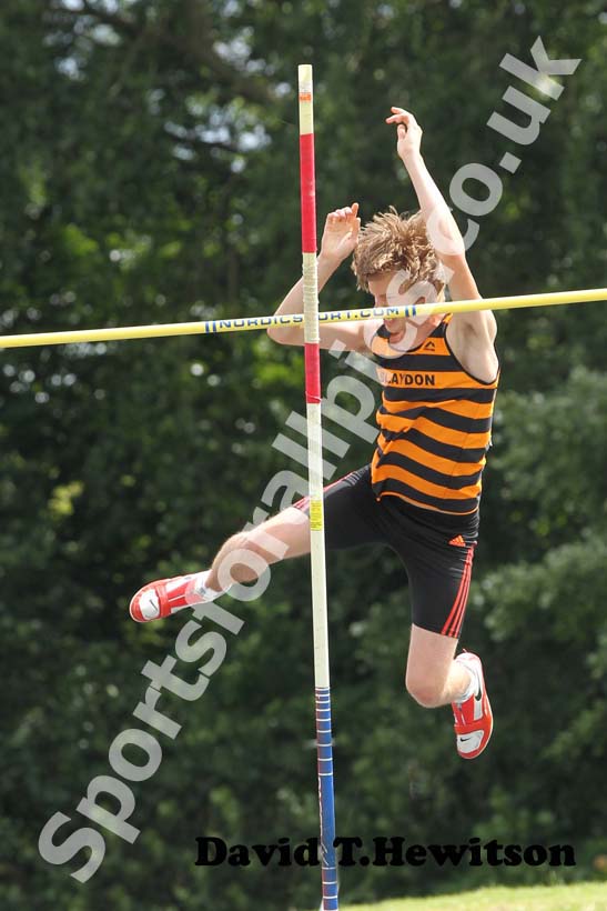 Josh Phillipson, under-17s pole vault, Northern under-15/17/20s.